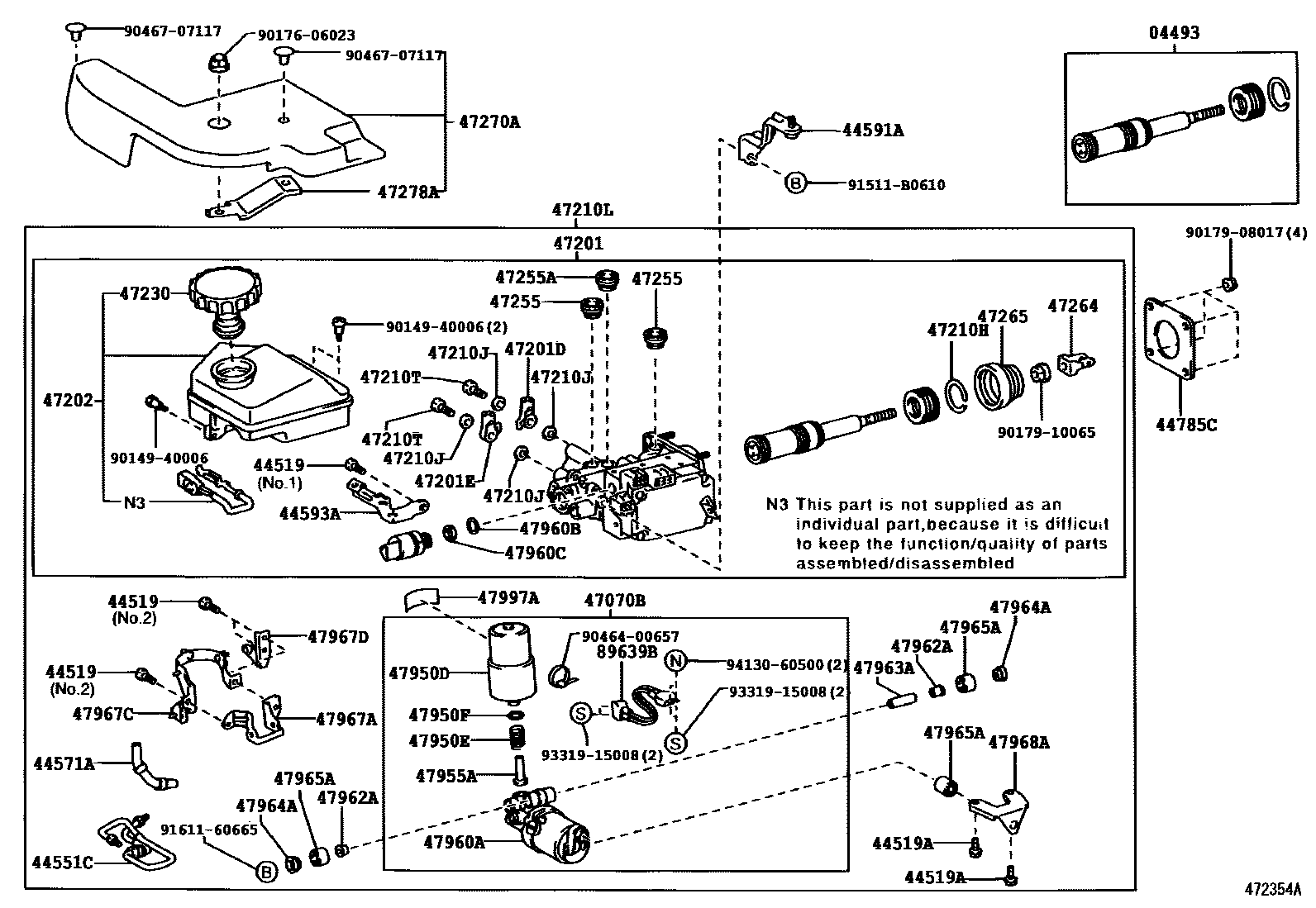 4702 — BRAKE MASTER CYLINDER