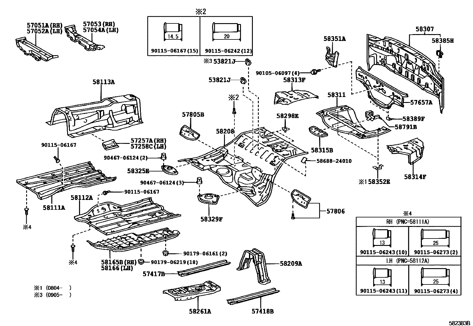 5801 — FLOOR PAN & LOWER BACK PANEL