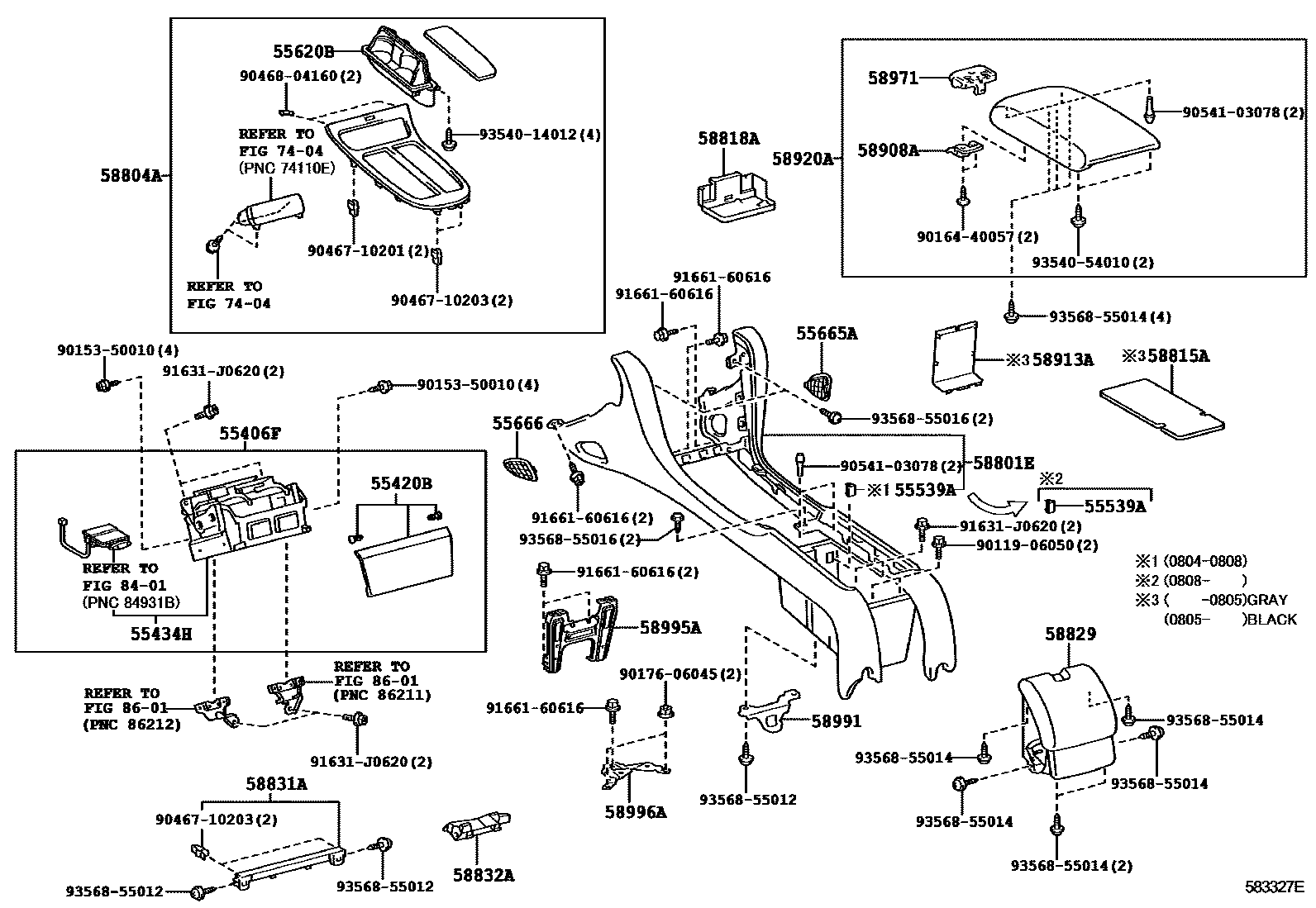 5806 — CONSOLE BOX & BRACKET