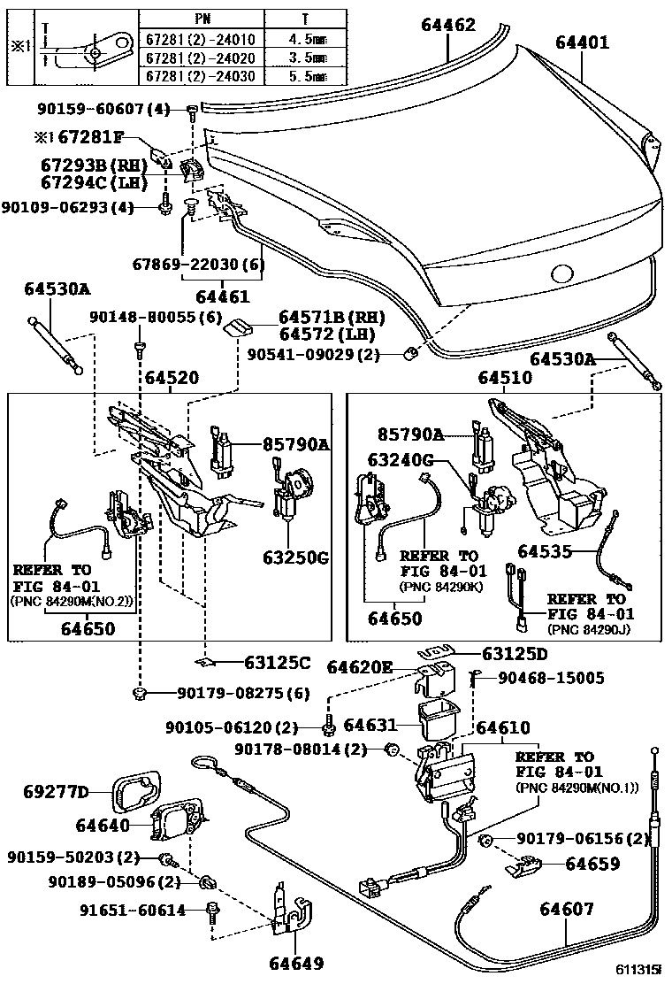 6105 — LUGGAGE COMPARTMENT DOOR & LOCK