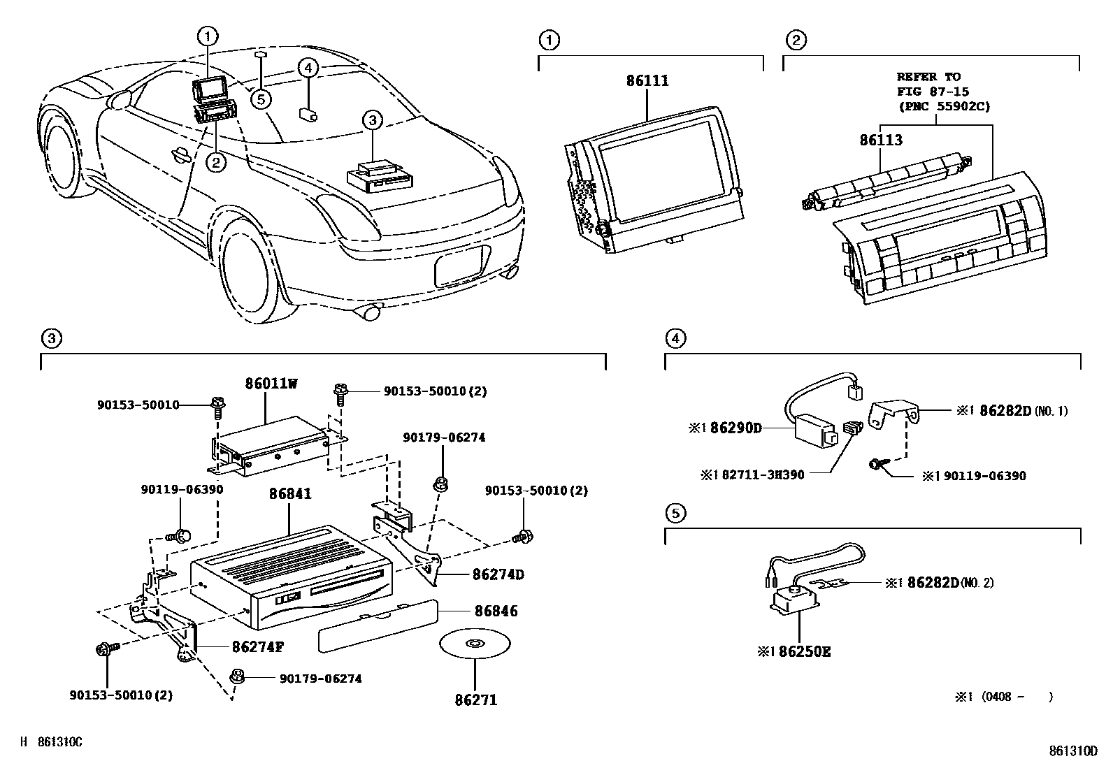 8603 — NAVIGATION & FRONT MONITOR DISPLAY