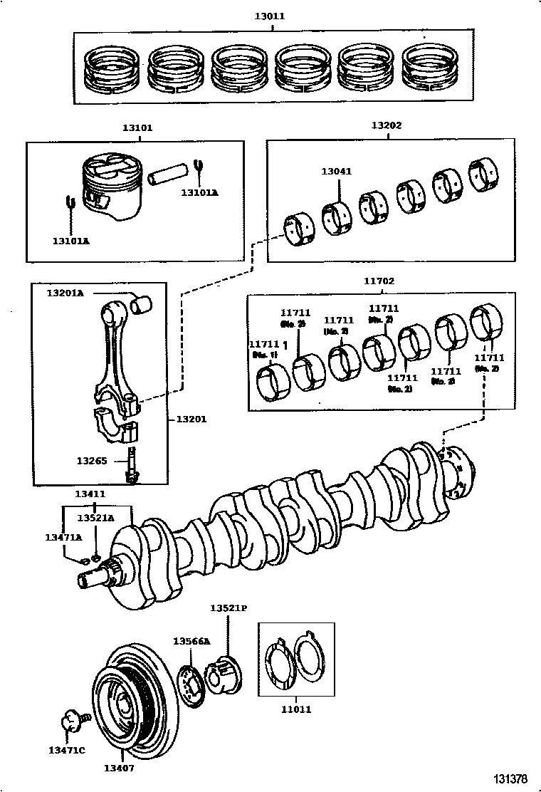 1301 — CRANKSHAFT & PISTON