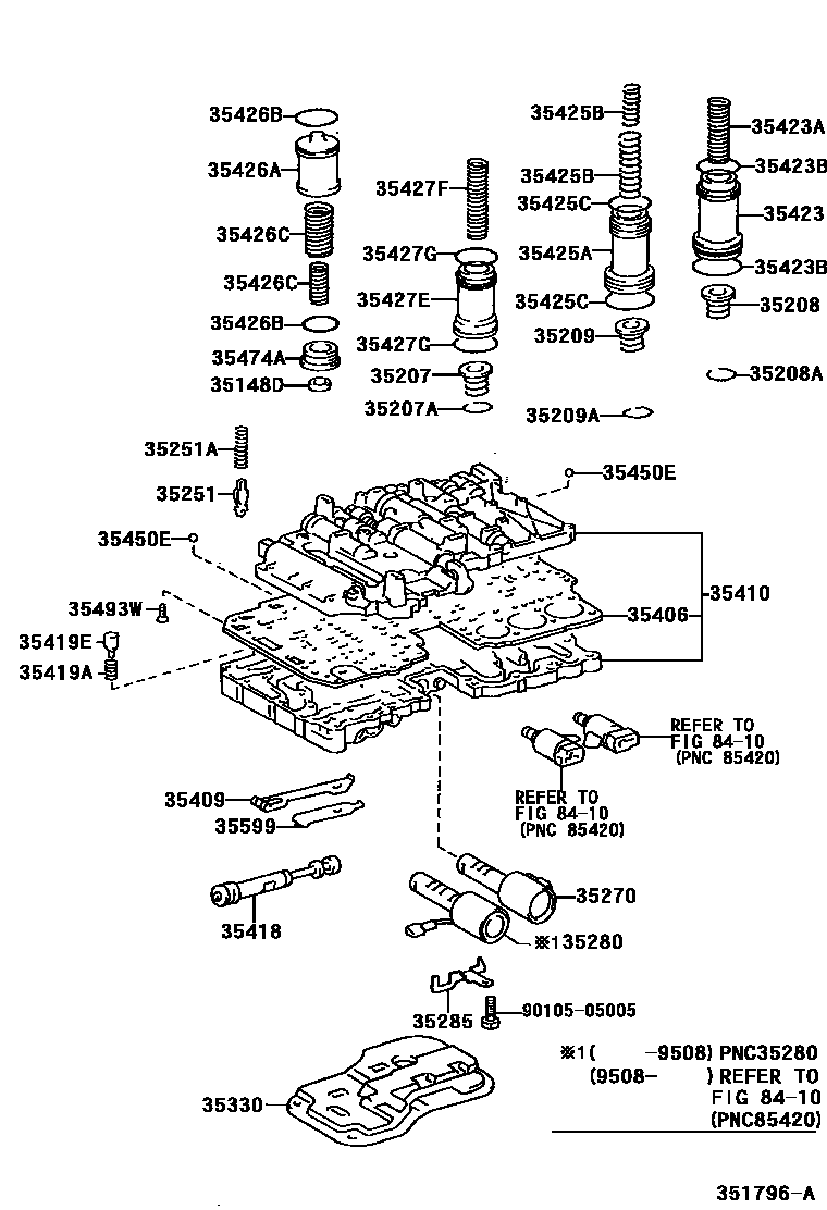 3512 — VALVE BODY & OIL STRAINER (ATM)