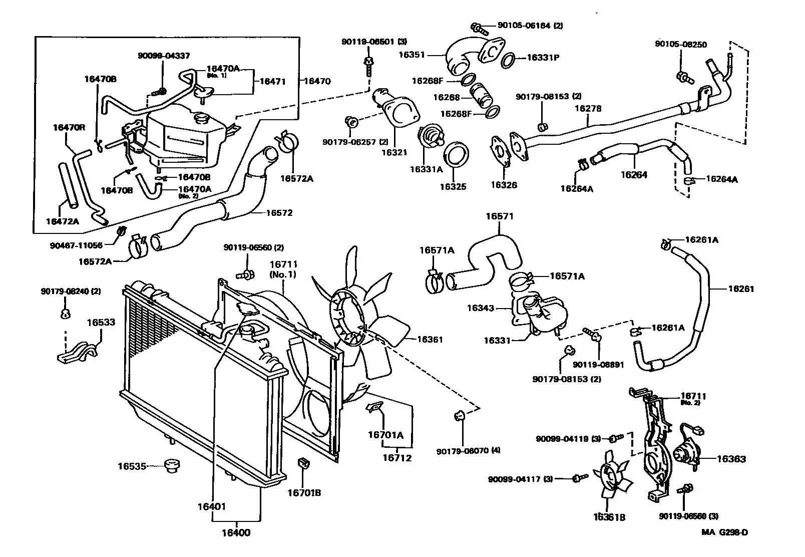1603 — RADIATOR & WATER OUTLET