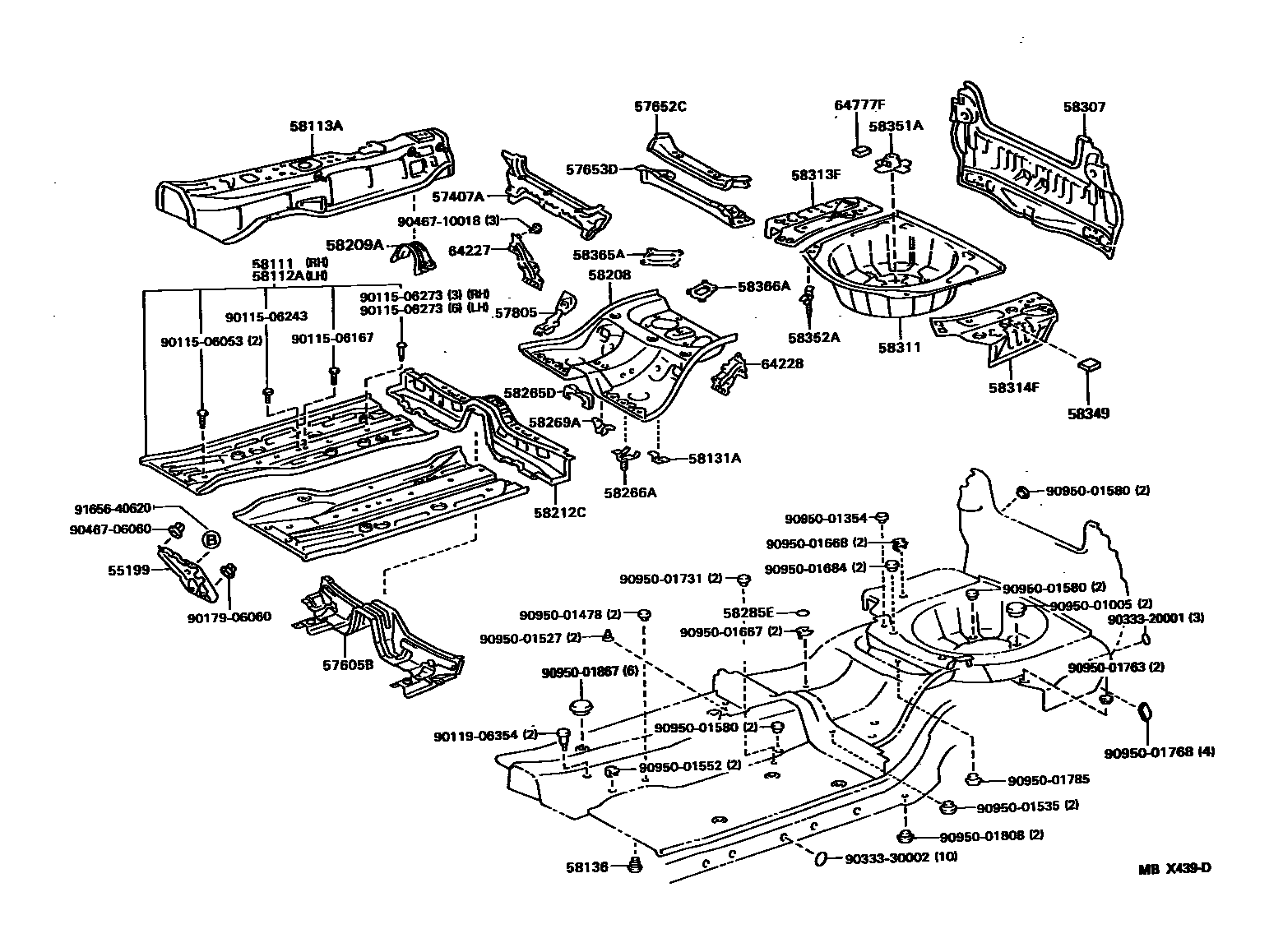 5801 — FLOOR PAN & LOWER BACK PANEL