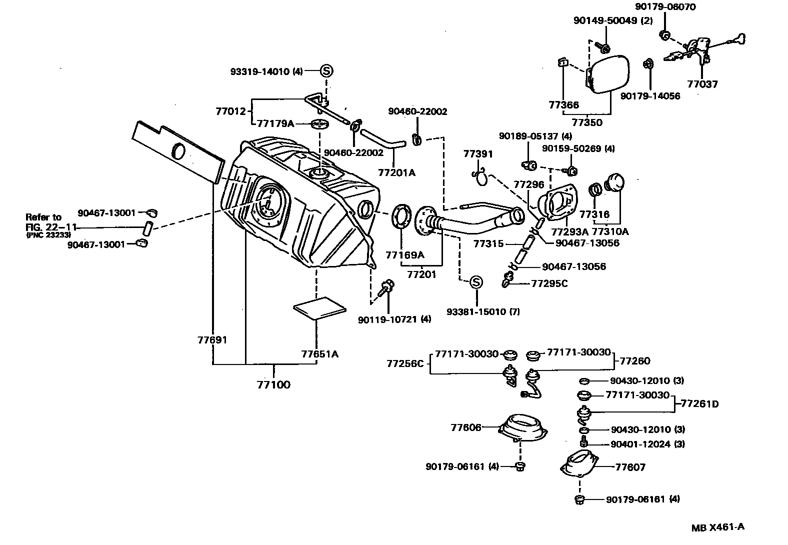 7701 — FUEL TANK & TUBE