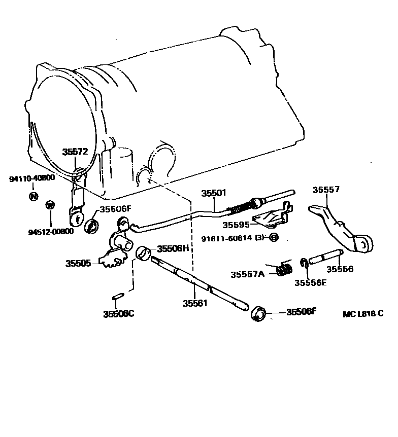 3513 — THROTTLE LINK & VALVE LEVER (ATM)