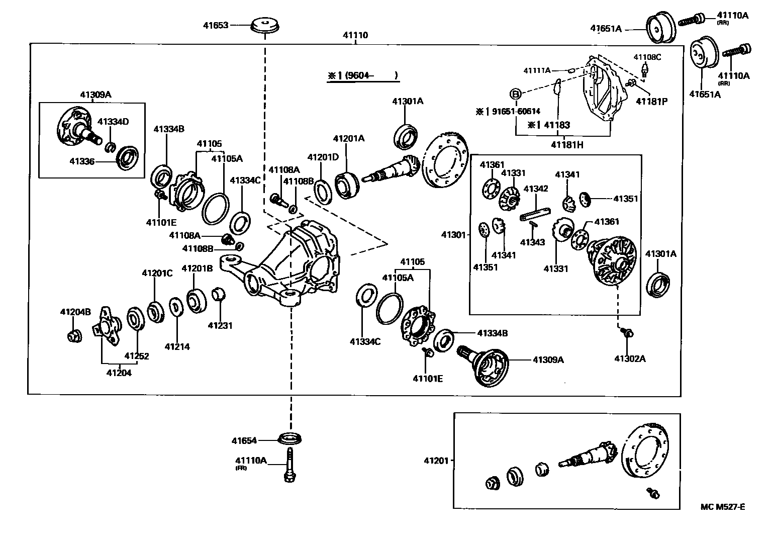 4101 — REAR AXLE HOUSING & DIFFERENTIAL