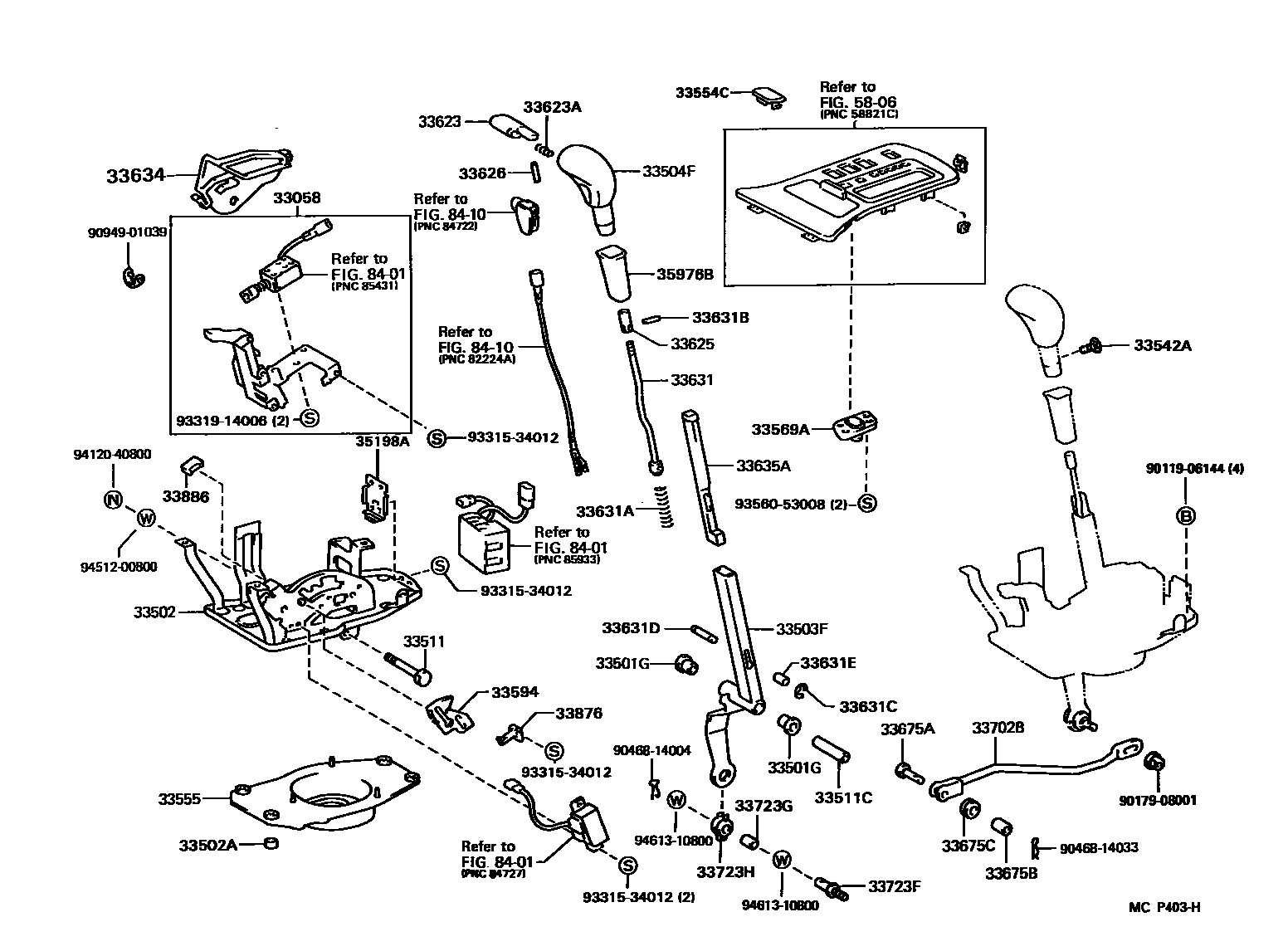 3312 — SHIFT LEVER & RETAINER