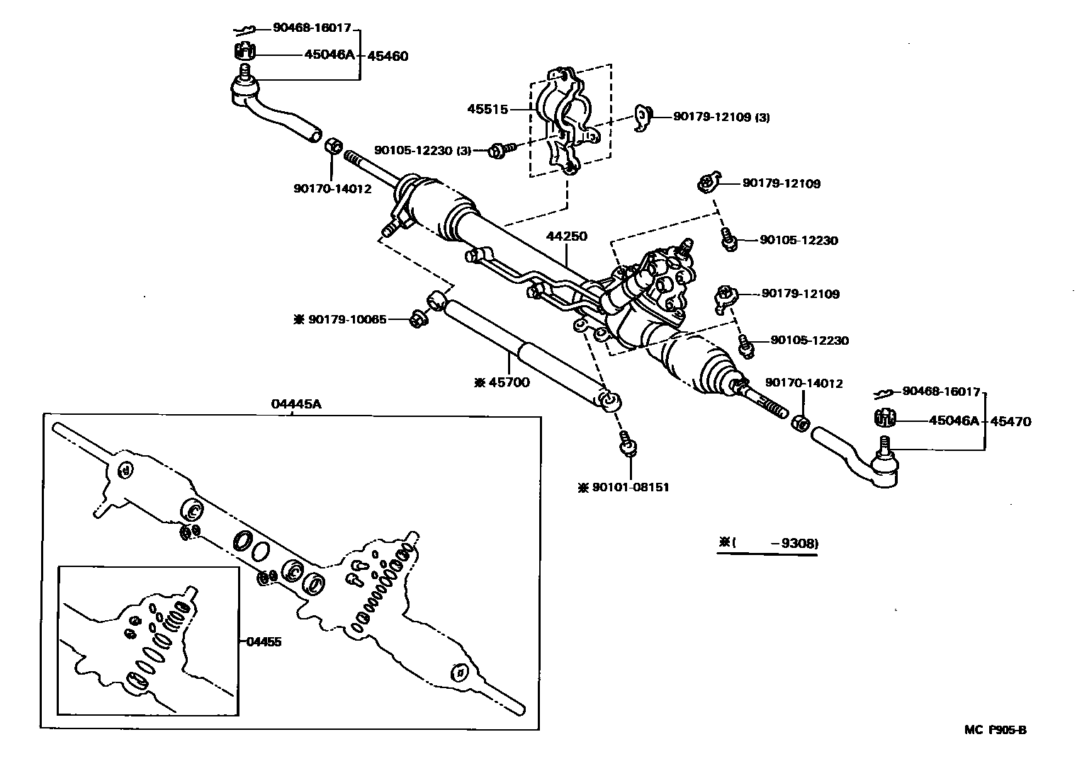 4505 — FRONT STEERING GEAR & LINK