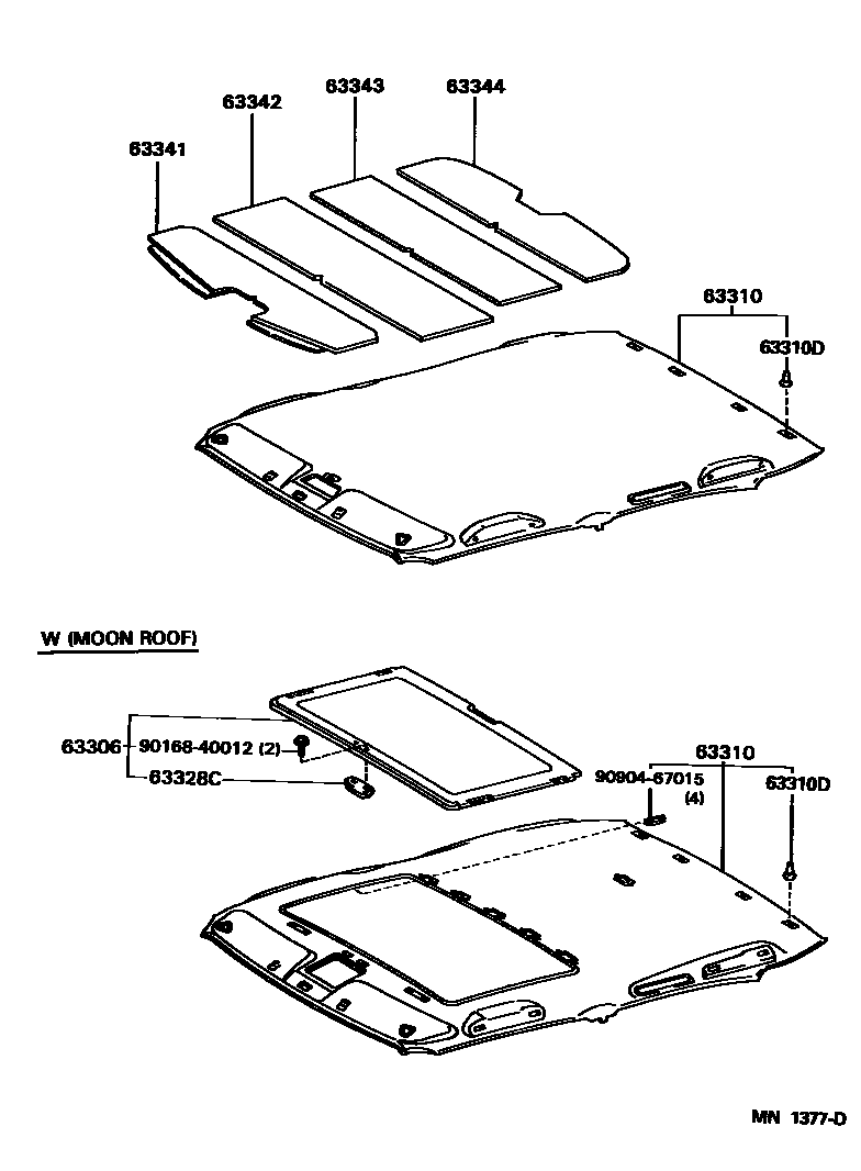 6402 — ROOF HEADLINING & SILENCER PAD