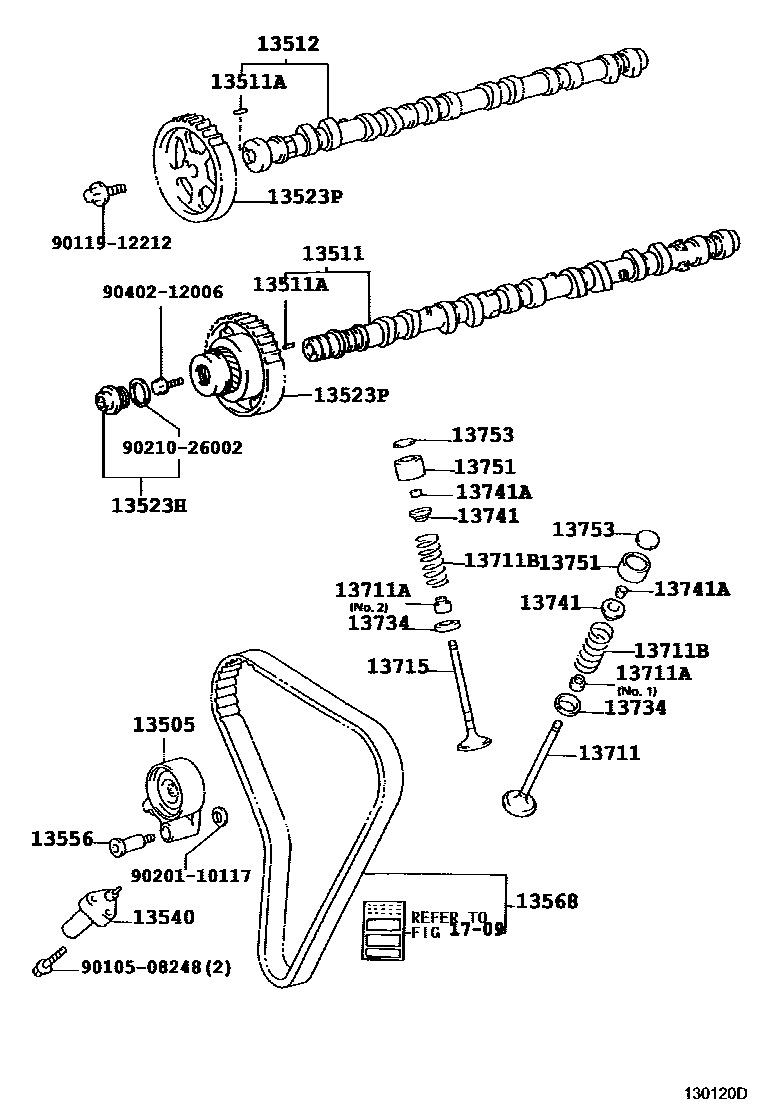 1302 — CAMSHAFT & VALVE