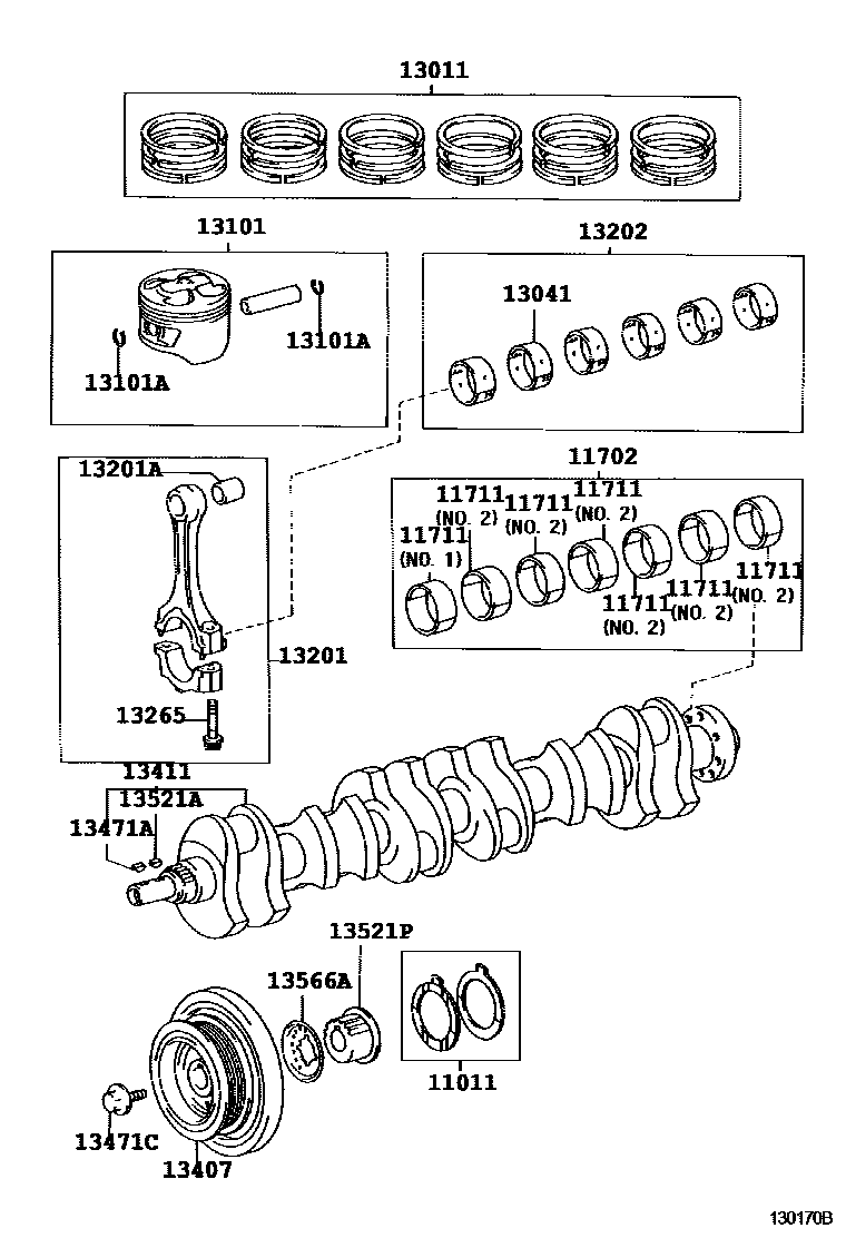 1301 — CRANKSHAFT & PISTON
