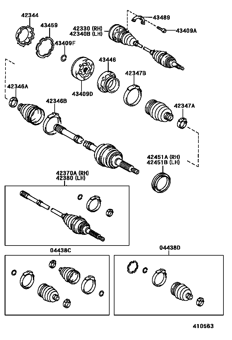 4102 — REAR AXLE SHAFT & HUB