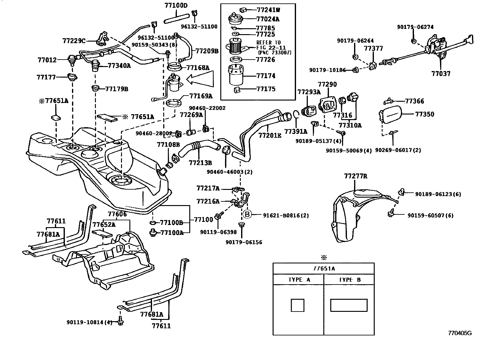 7701 — FUEL TANK & TUBE