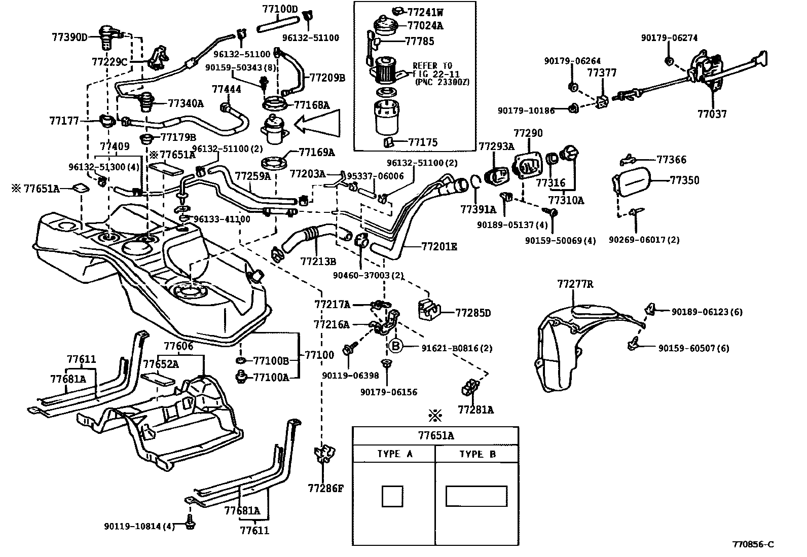 7701 — FUEL TANK & TUBE
