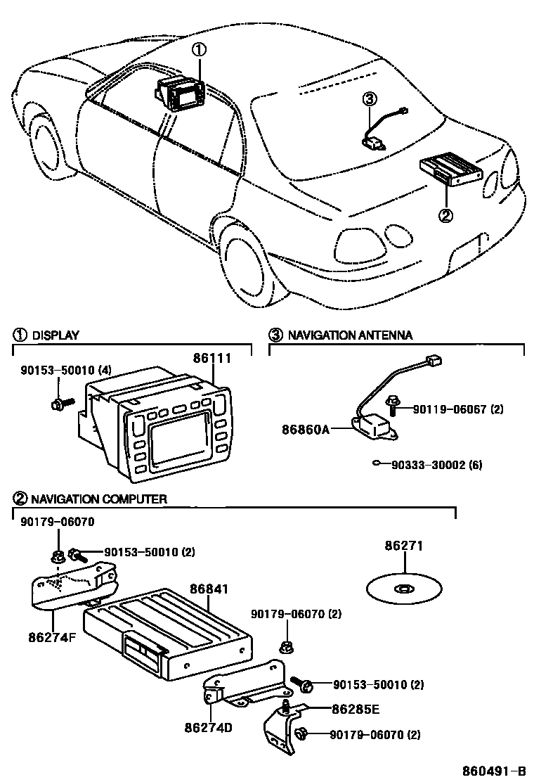 8603 — NAVIGATION & FRONT MONITOR DISPLAY