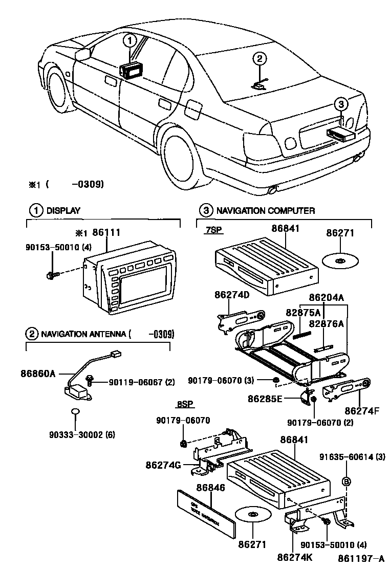 8603 — NAVIGATION & FRONT MONITOR DISPLAY