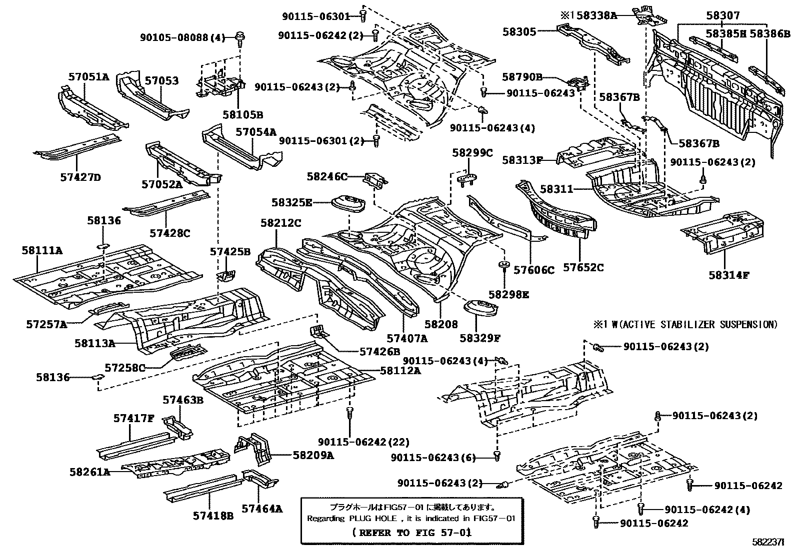 5801 — FLOOR PAN & LOWER BACK PANEL