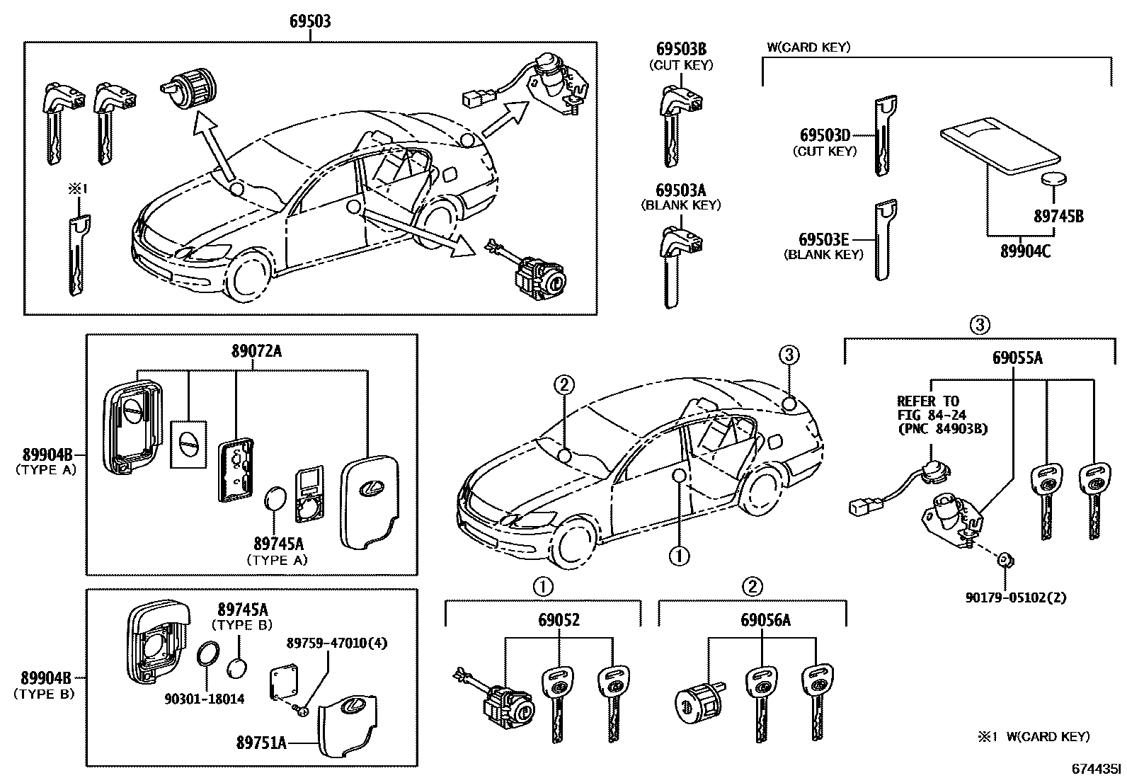 6712 — LOCK CYLINDER SET