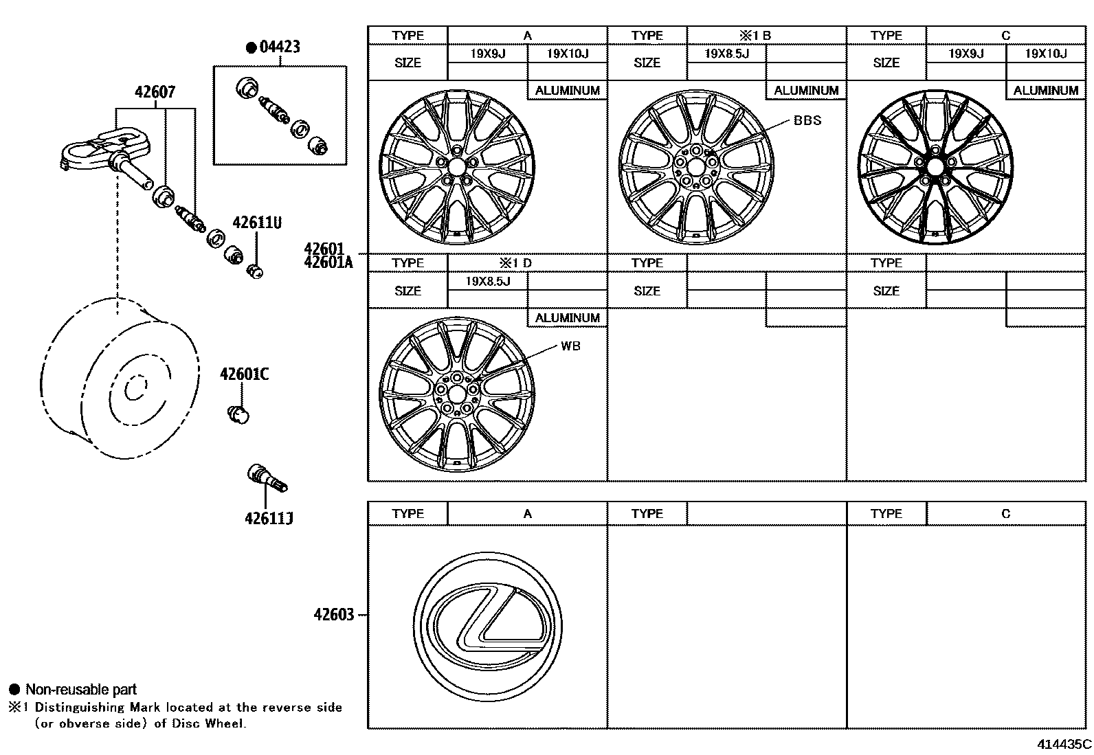 4103 — DISC WHEEL & WHEEL CAP
