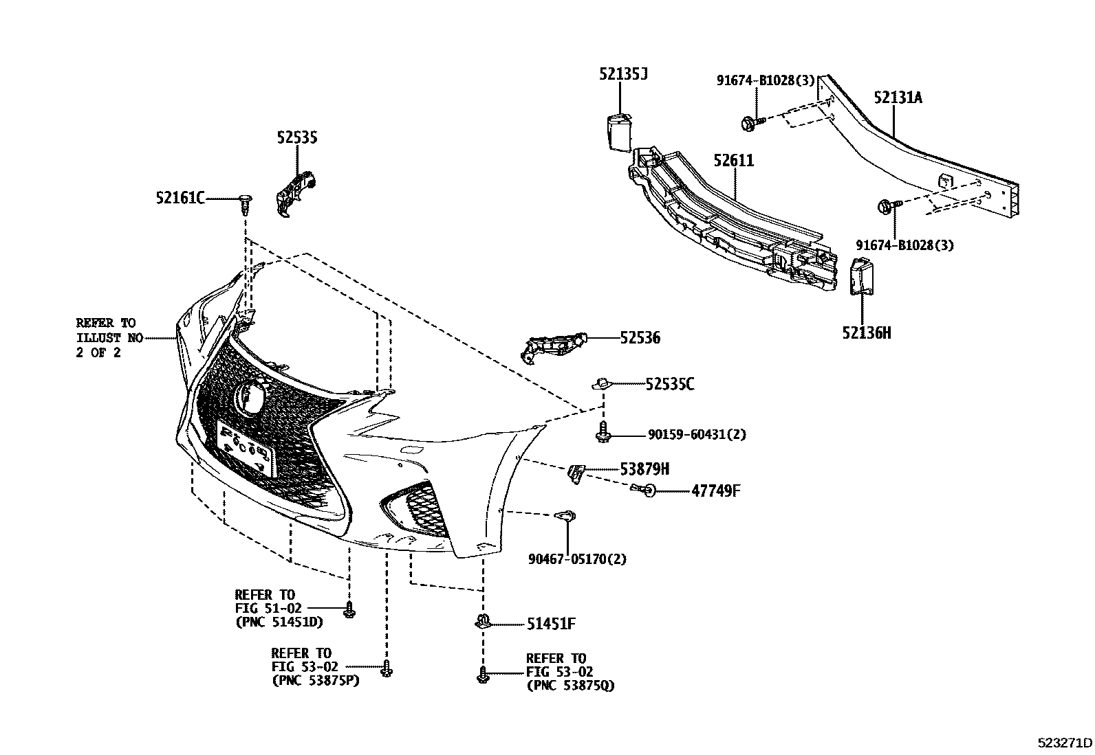 5201 — FRONT BUMPER & BUMPER STAY