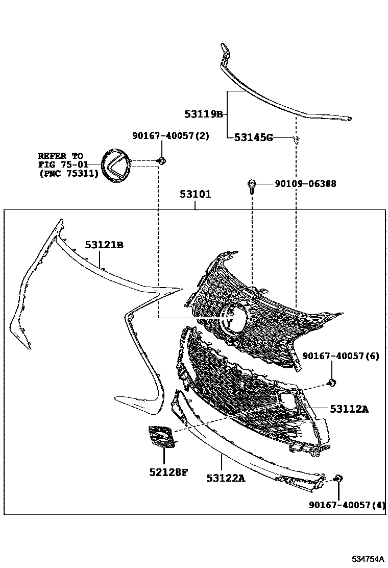 5301 — RADIATOR GRILLE