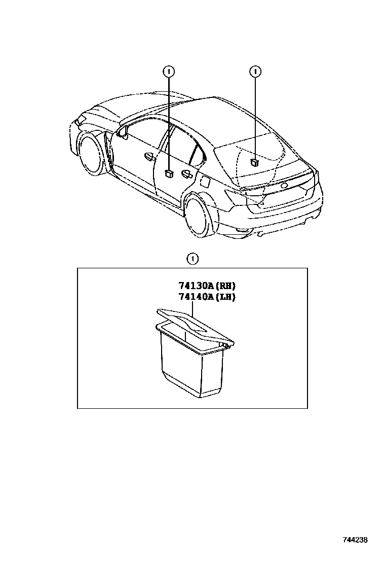 7404 — ASH RECEPTACLE