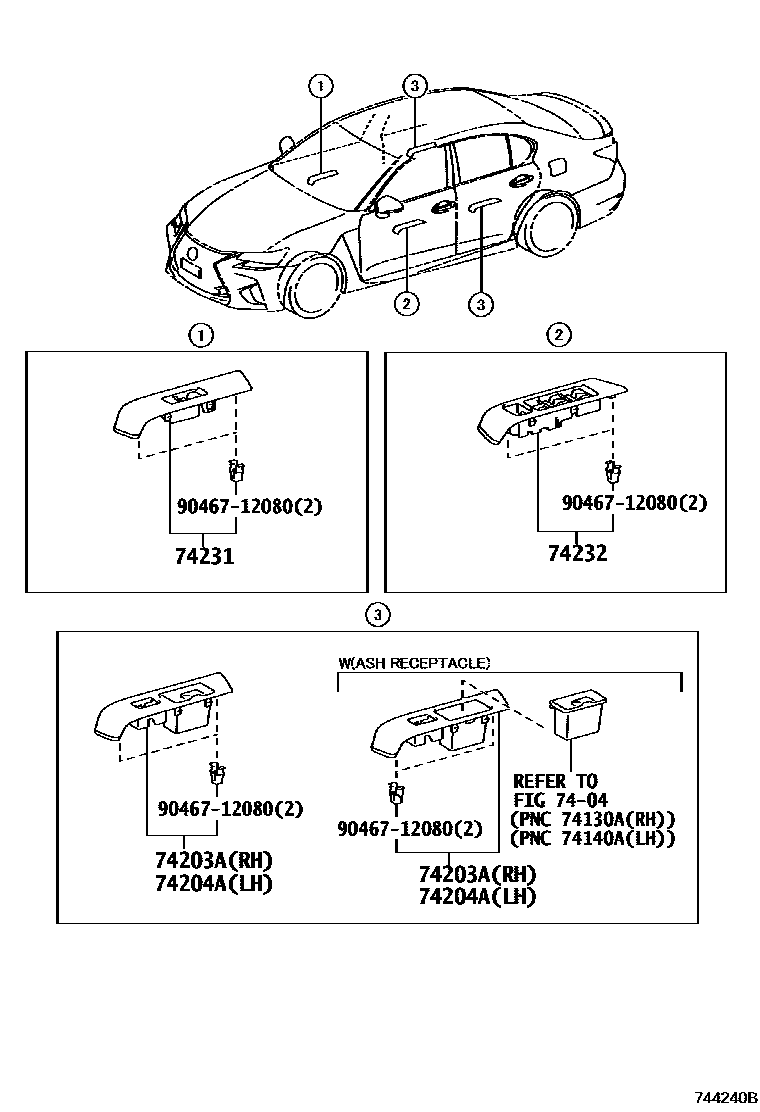 7401 — ARMREST & VISOR