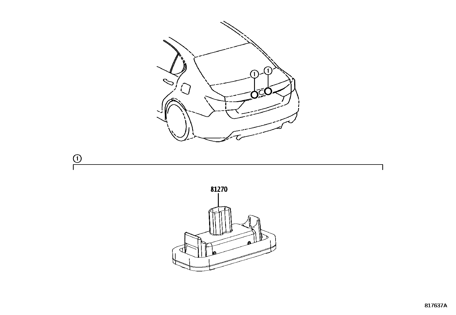 8113 — REAR LICENSE PLATE LAMP