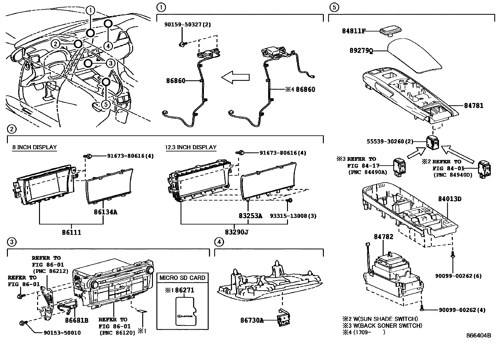 8603 — NAVIGATION & FRONT MONITOR DISPLAY