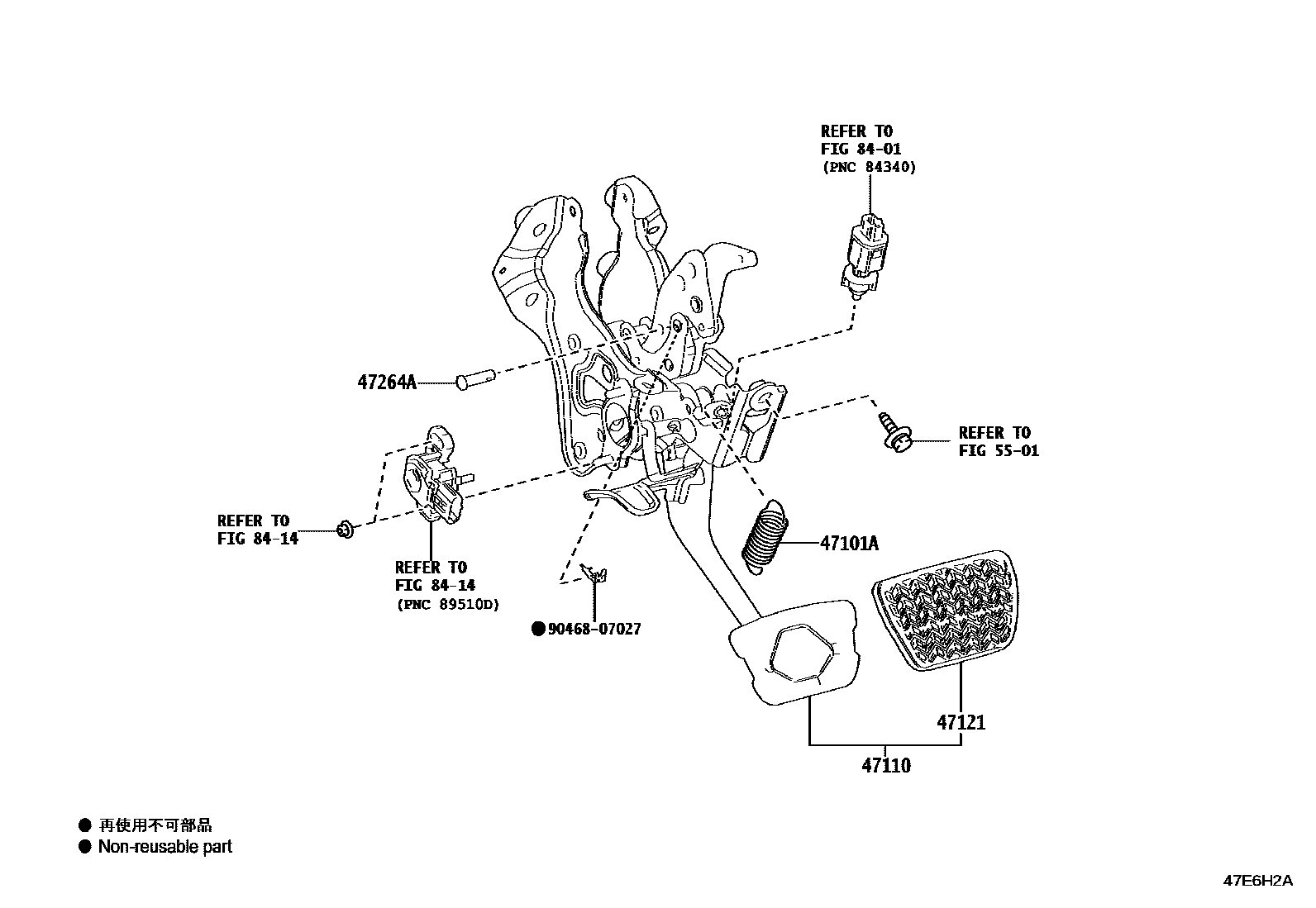 4701 — BRAKE PEDAL & BRACKET