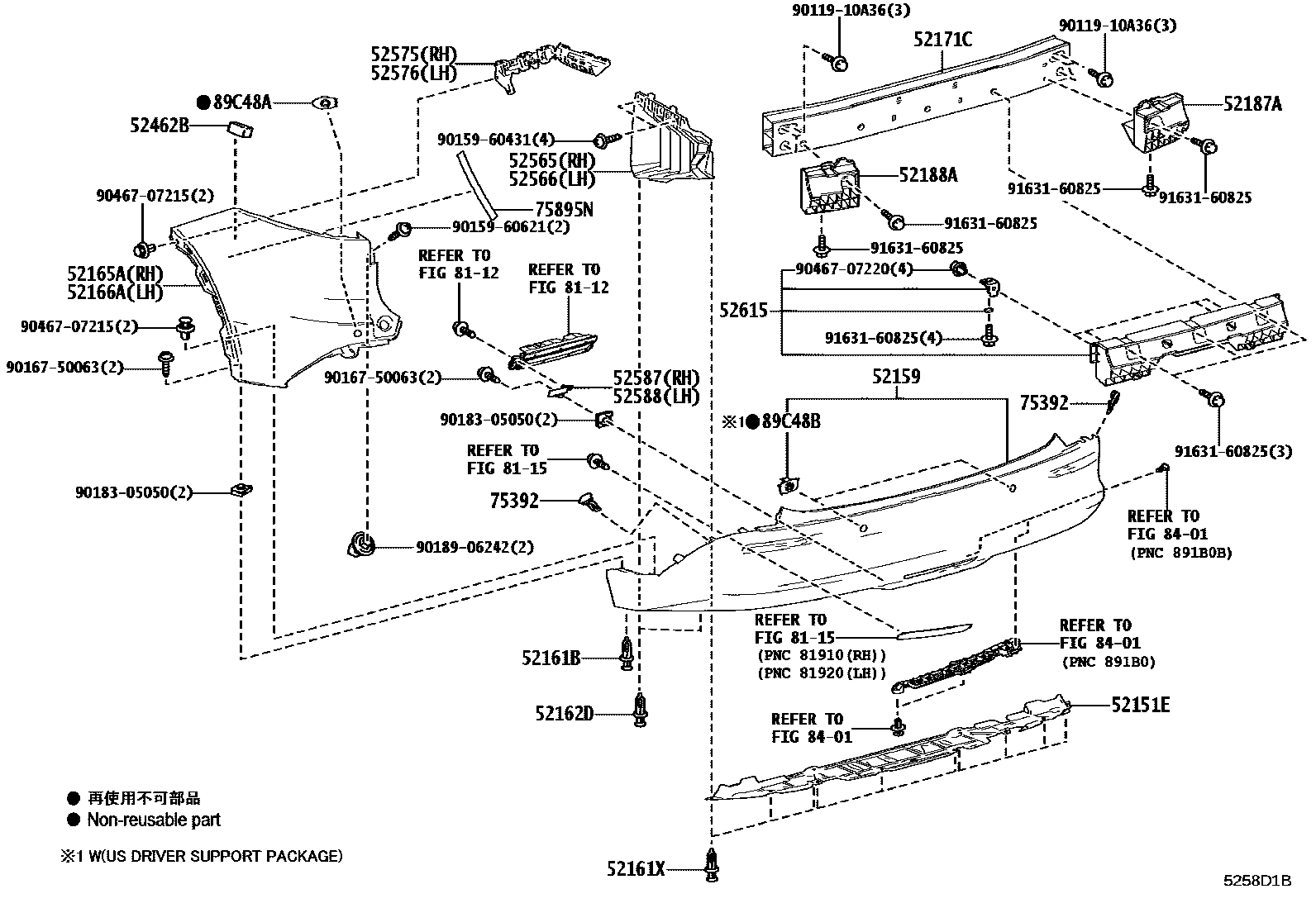 5202 — REAR BUMPER & BUMPER STAY