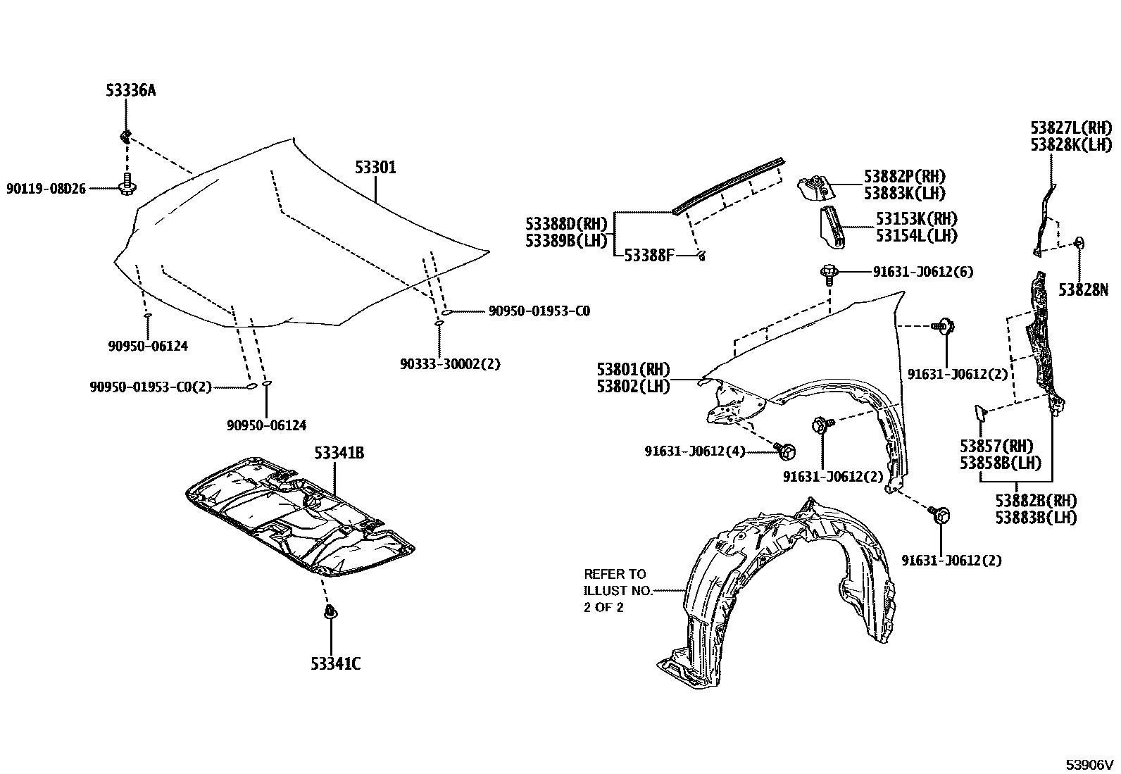5302 — HOOD & FRONT FENDER
