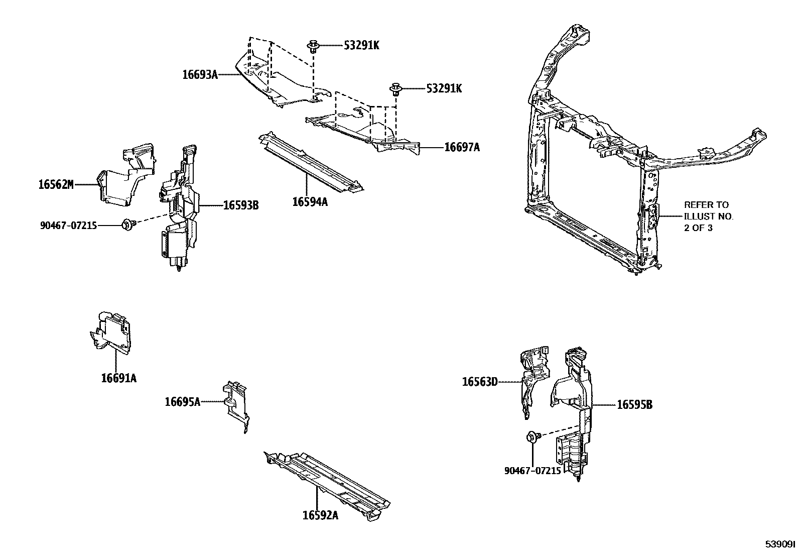 5304 — FRONT FENDER APRON & DASH PANEL
