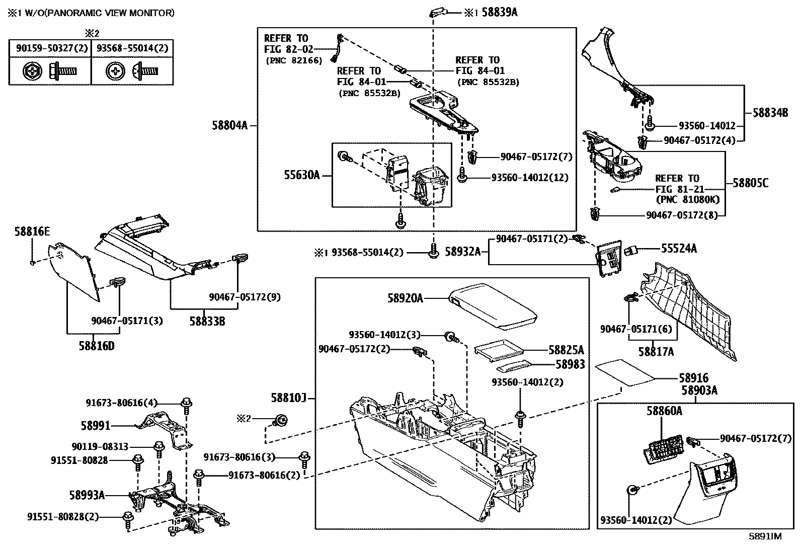 5806 — CONSOLE BOX & BRACKET