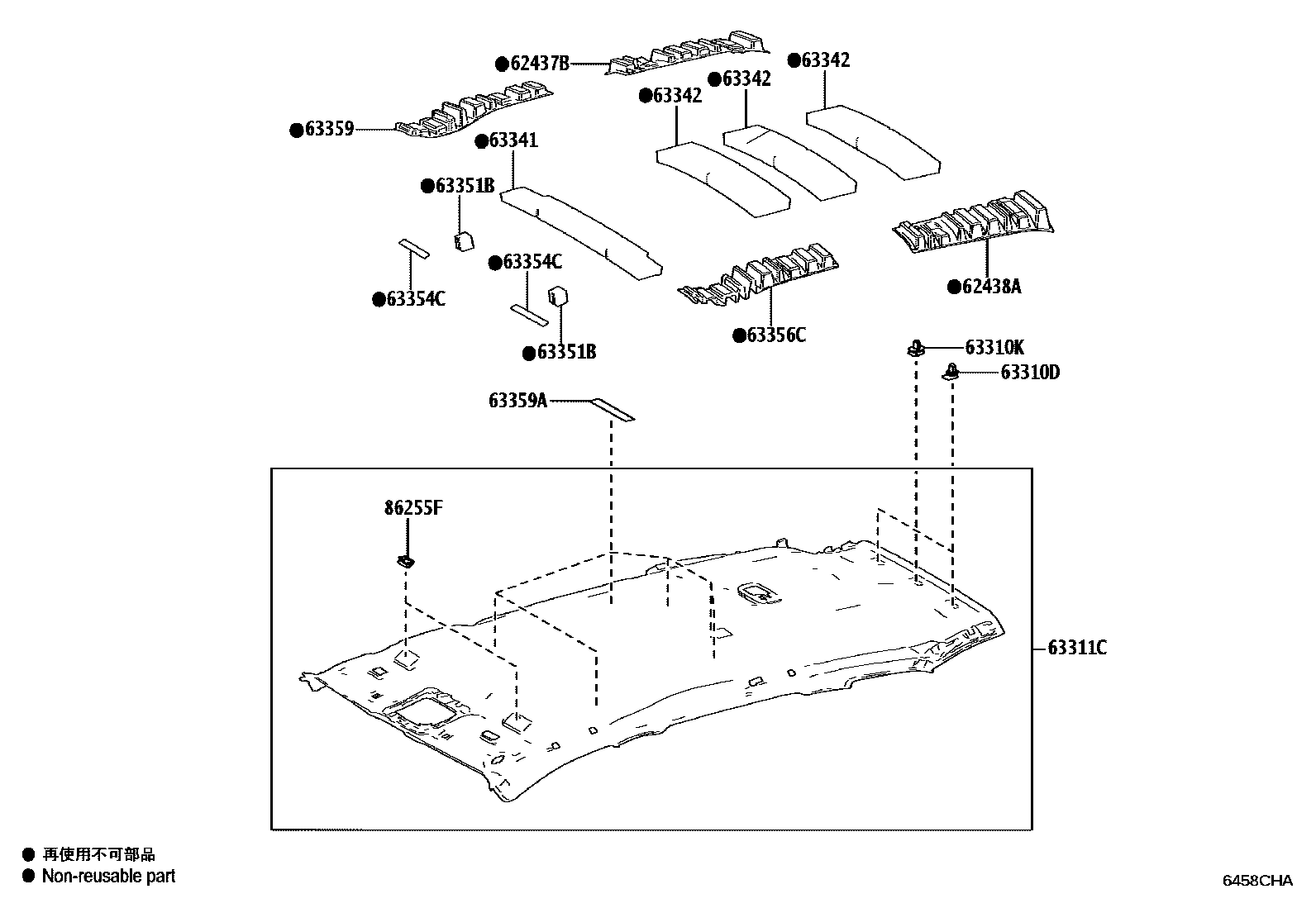 6402 — ROOF HEADLINING & SILENCER PAD