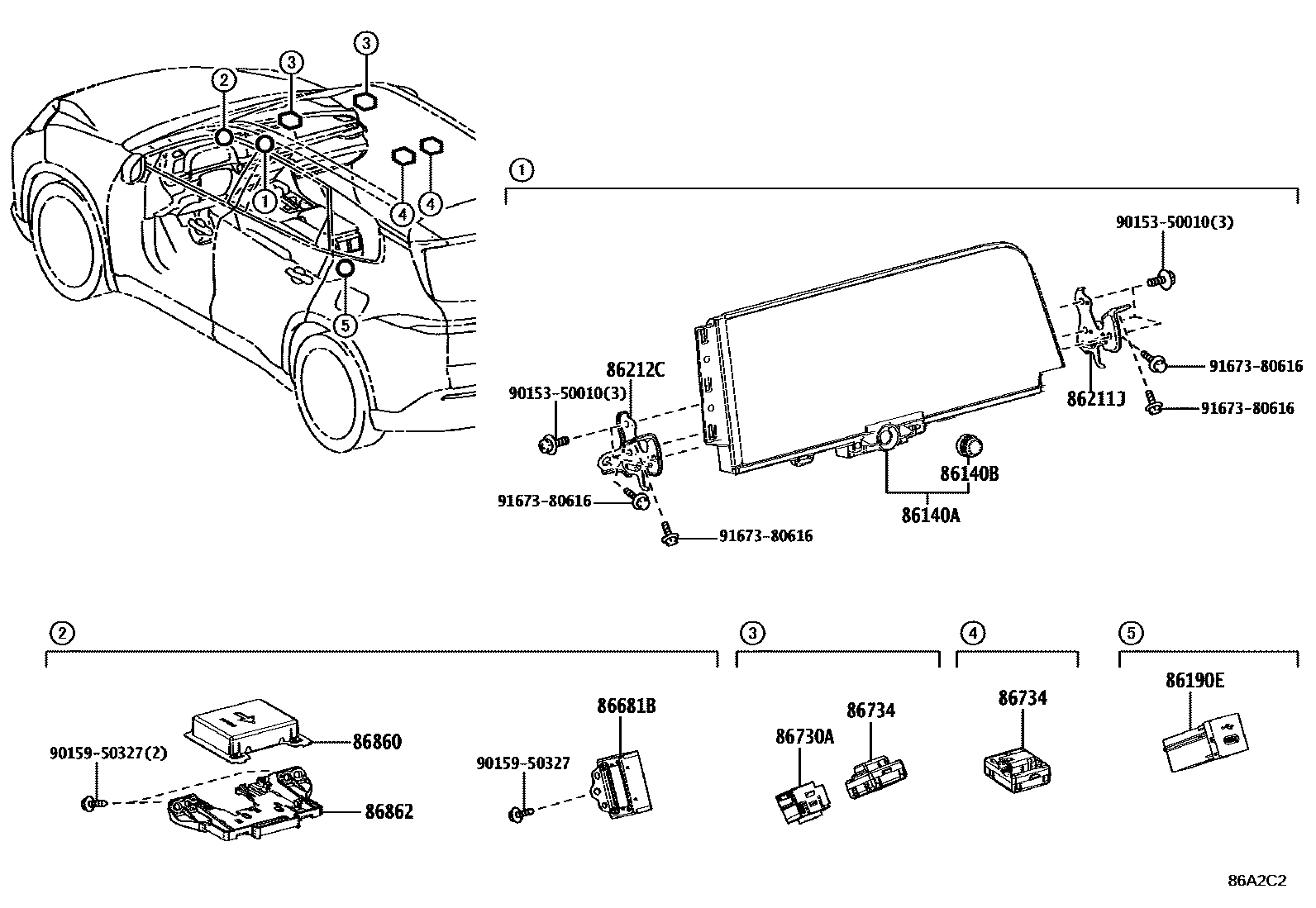 8603 — NAVIGATION & FRONT MONITOR DISPLAY