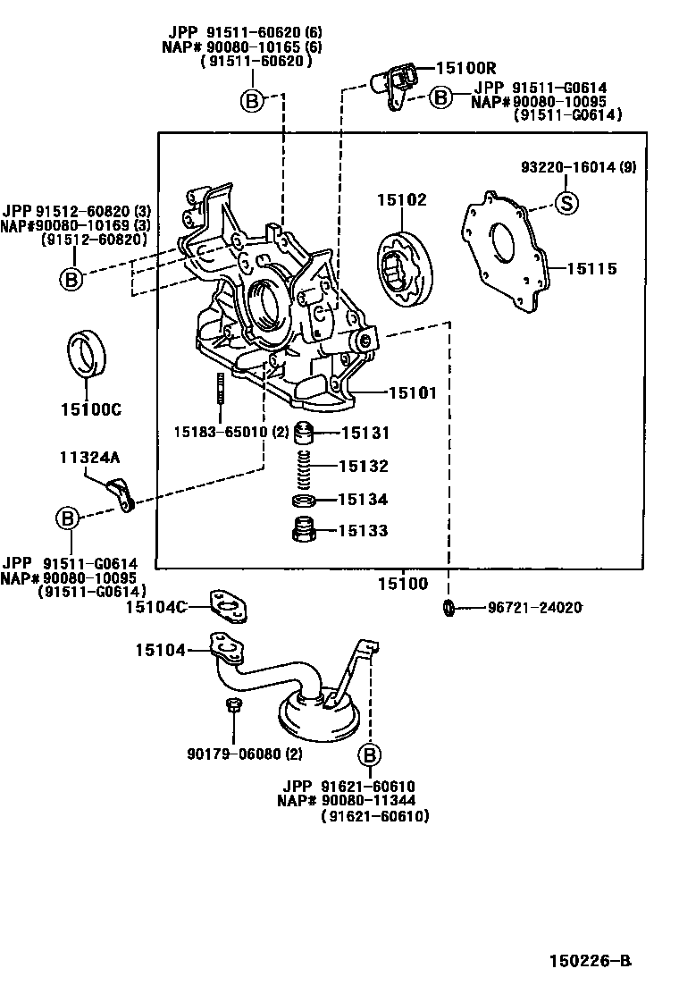 1501 — ENGINE OIL PUMP