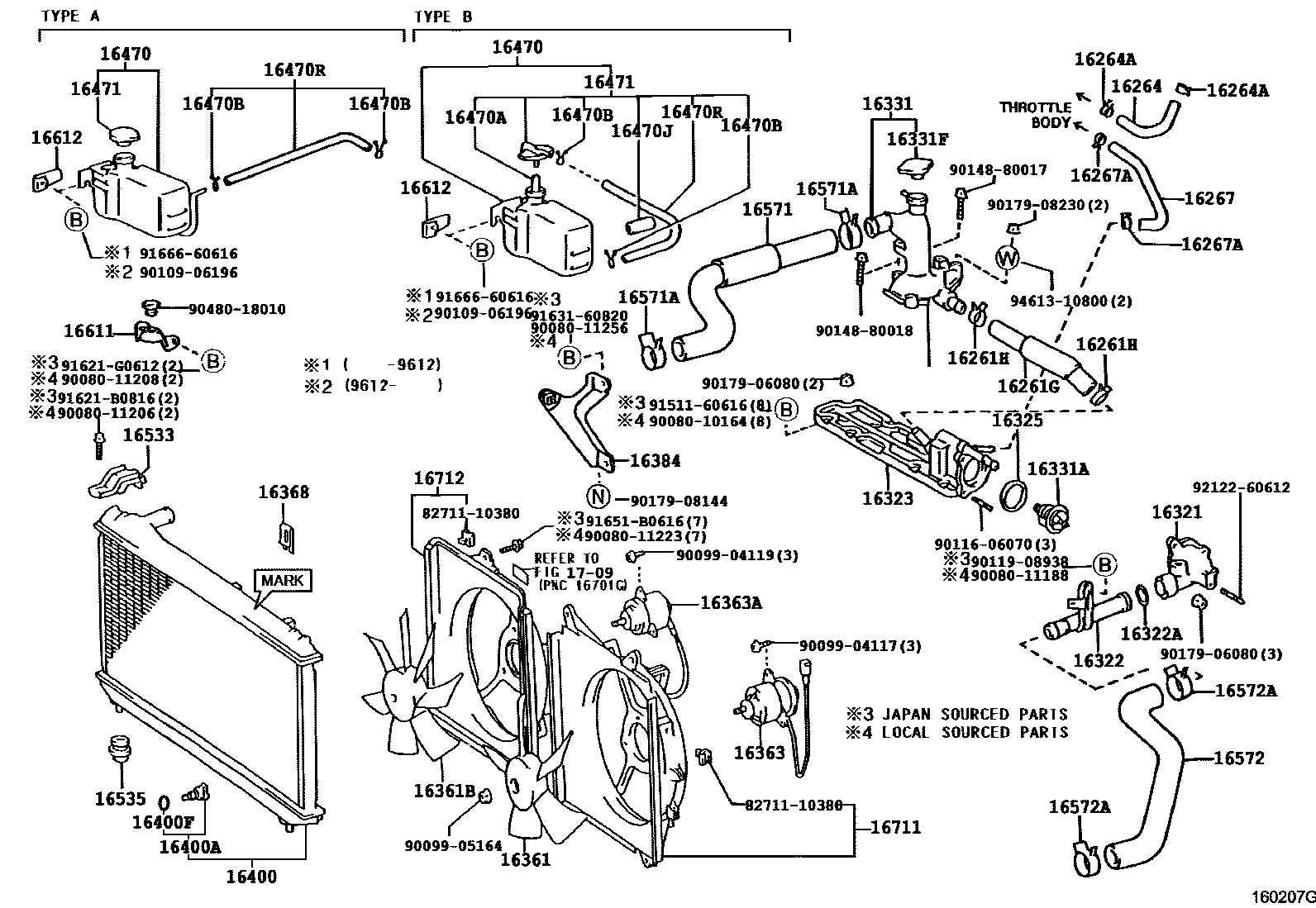 1603 — RADIATOR & WATER OUTLET
