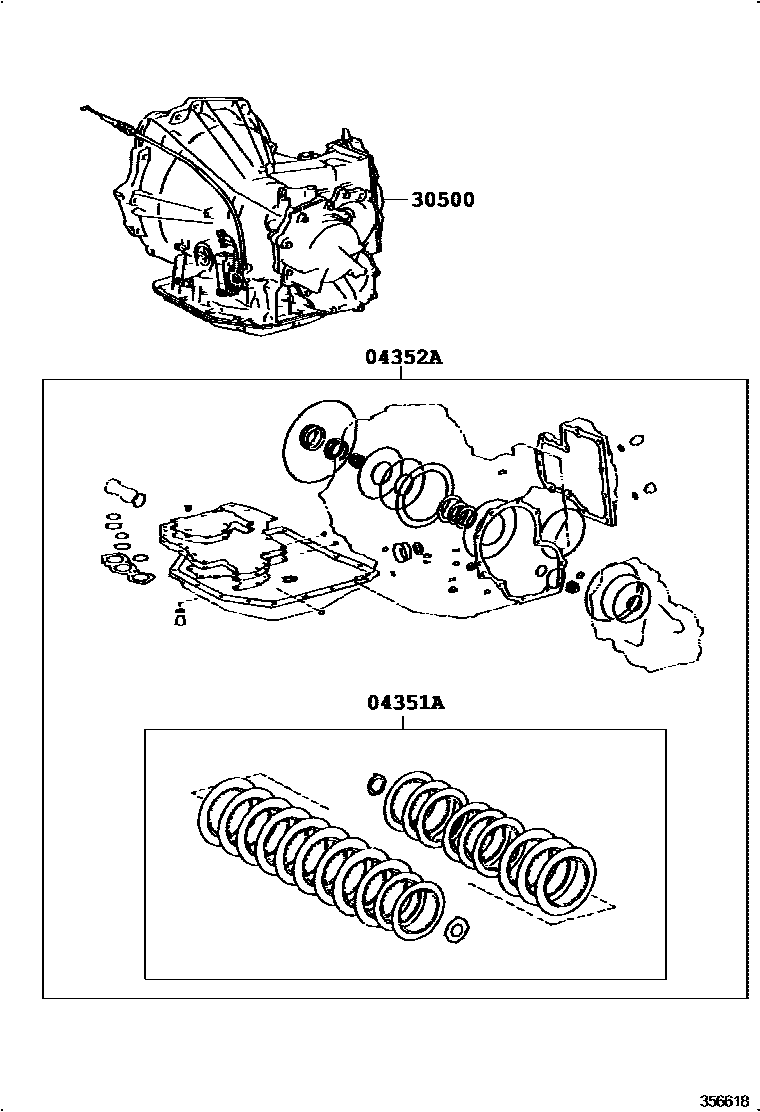 3501 — TRANSAXLE OR TRANSMISSION ASSY & GASKET KIT (ATM)