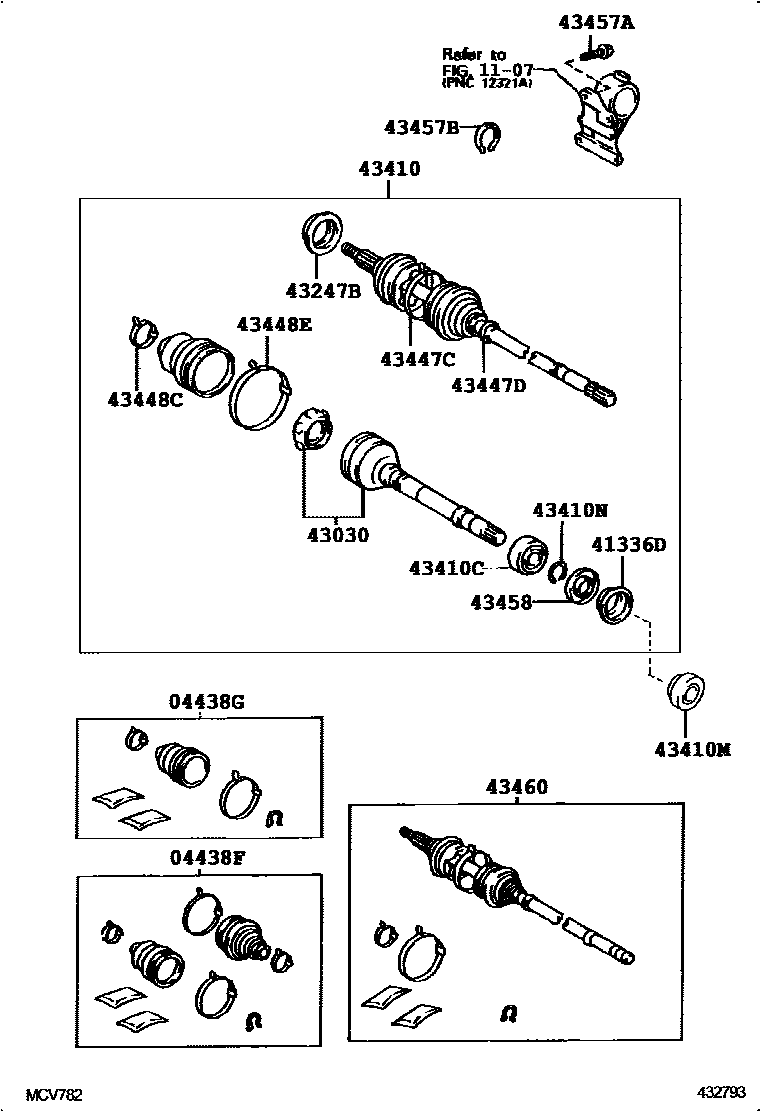 4302 — FRONT DRIVE SHAFT