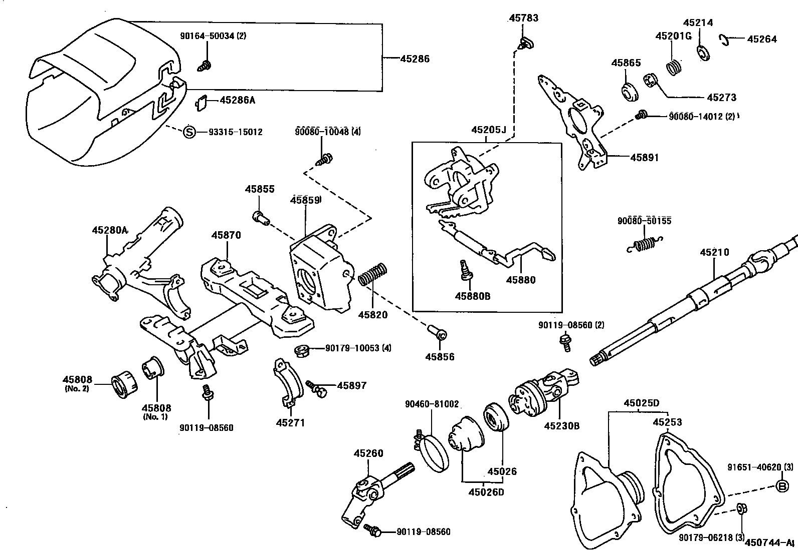 4501 — STEERING COLUMN & SHAFT