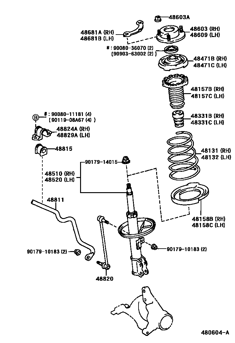 4803 — FRONT SPRING & SHOCK ABSORBER