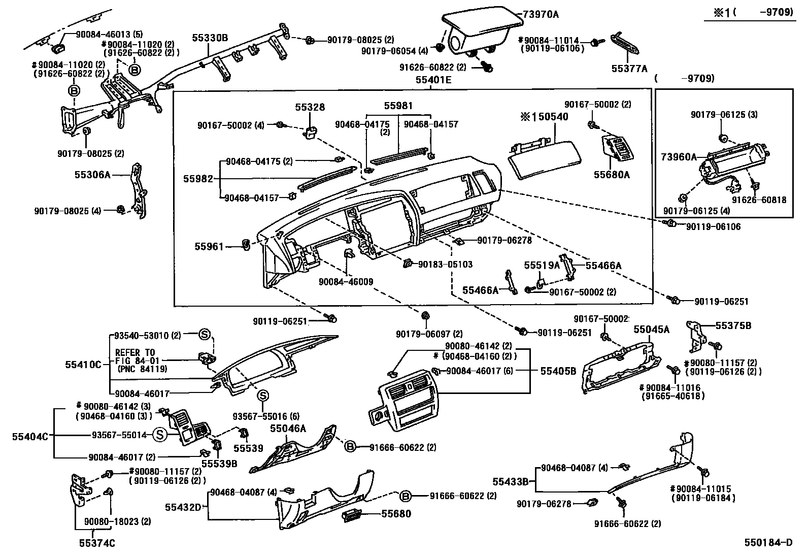 5501 — INSTRUMENT PANEL & GLOVE COMPARTMENT