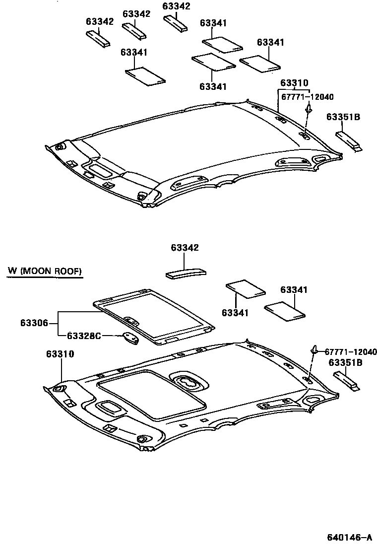 6402 — ROOF HEADLINING & SILENCER PAD