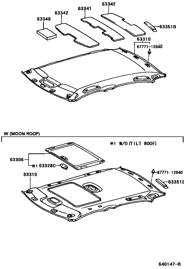 6402 — ROOF HEADLINING & SILENCER PAD