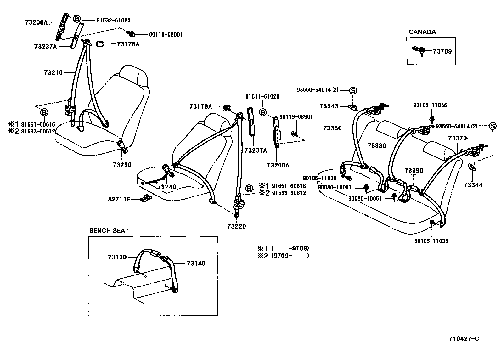 7104 — SEAT BELT & CHILD RESTRAINT SEAT