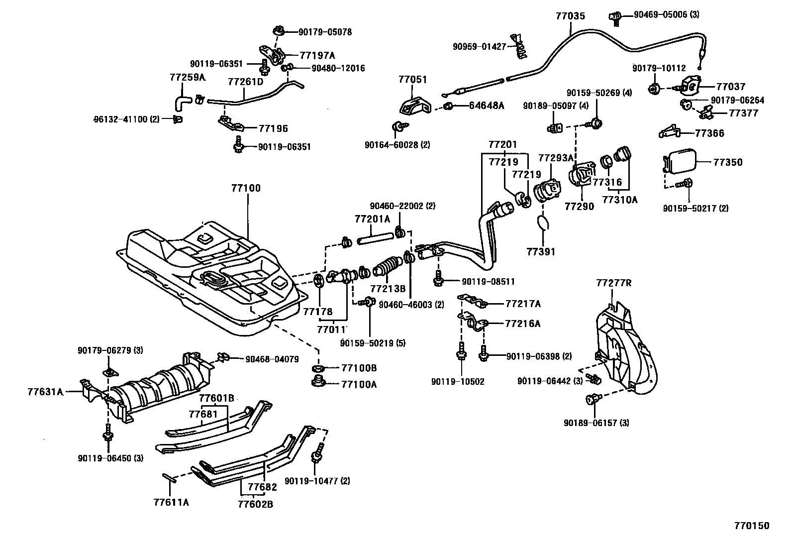 7701 — FUEL TANK & TUBE