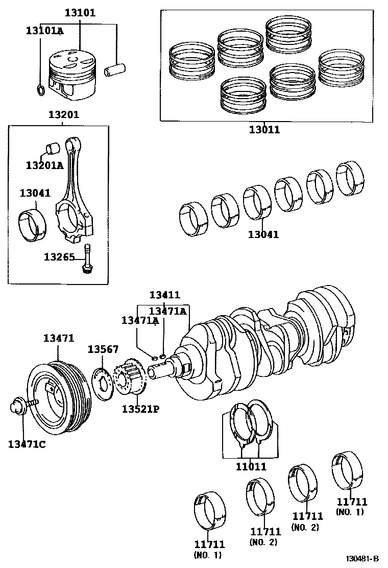 1301 — CRANKSHAFT & PISTON